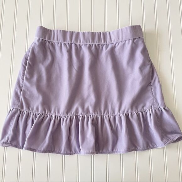 J. Crew Lilac Velvet Flared Skirt - Size Large - Picture 1 of 5